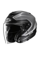 Kask otwarty HJC i31 Tevis czarno-szary + Gratisy