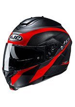 Kask szczękowy HJC C91 Taly czarno-czerwony