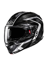 Kask szczękowy HJC RPHA 91 Carbon Lagos czarno-biały + Gratisy