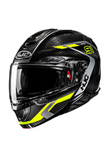 Kask szczękowy HJC RPHA 91 Carbon Lagos czarno-żółty + Gratisy